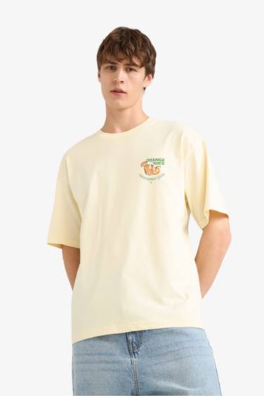 تيشيرت نص ردن اوفر سايز بياخة مستديرة