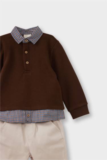 سيت بيبي ولادي سويت شيرت وبنطلون - قطعتين