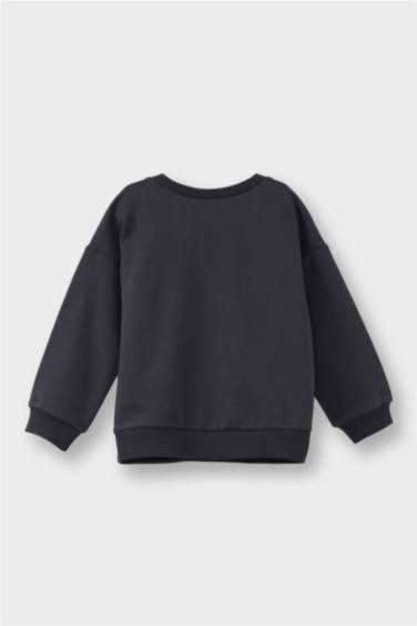 Regular Fit Lilo & Stitch Licensed Crew Neck Sweatshirt