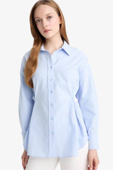 Regular Fit Oxford Long Sleeve Tunic