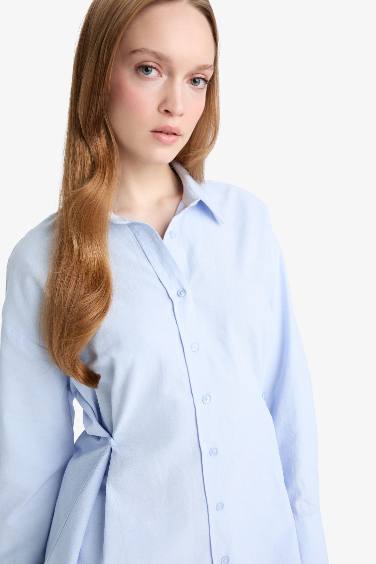 Regular Fit Oxford Long Sleeve Tunic