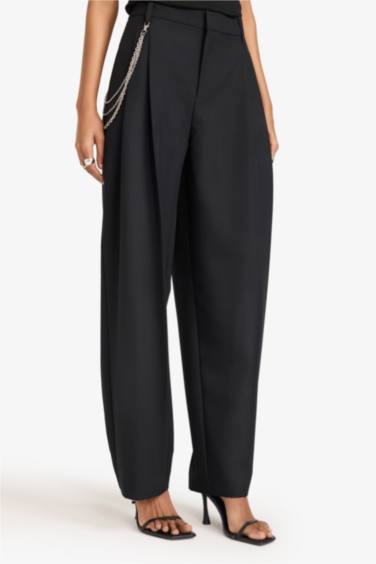 Брюки Baggy Fit на молнии со средней посадкой стандартной длины