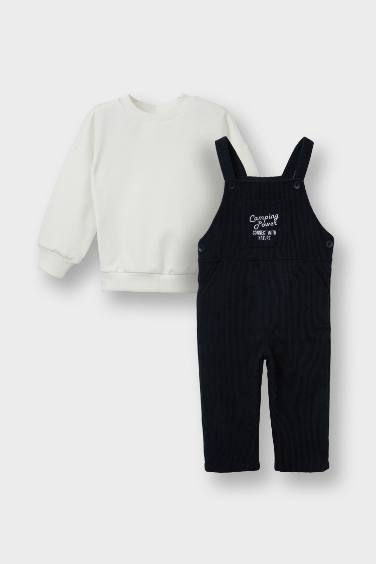 Baby Boy Basic Sweatshirt Sweatpants 2 Piece Set