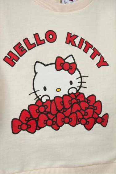Kız Bebek Hello Kitty 2'li Takım Sweatshirt Eşofman Altı