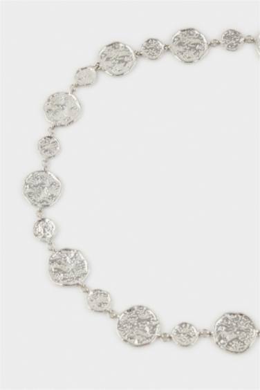 Kadın Silver Metal Zincir Kemer