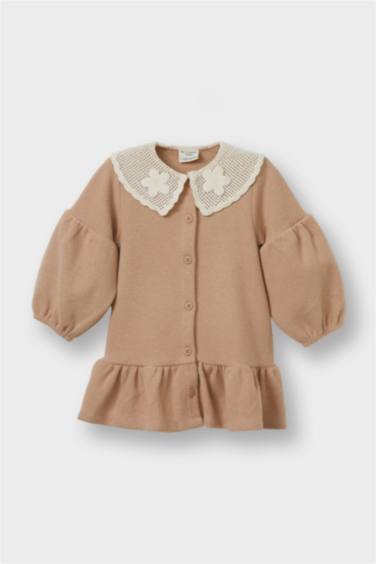 فستان ردن طويل بياخة كبيرة