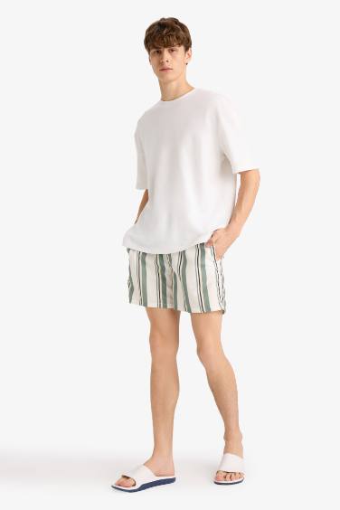 شورت بحر قصير ميكروفيبر ببطانة شبكية