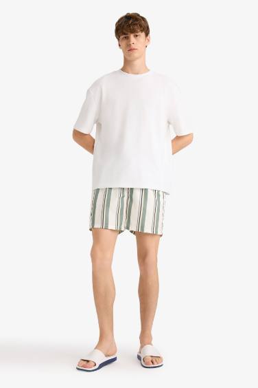 شورت بحر قصير ميكروفيبر ببطانة شبكية