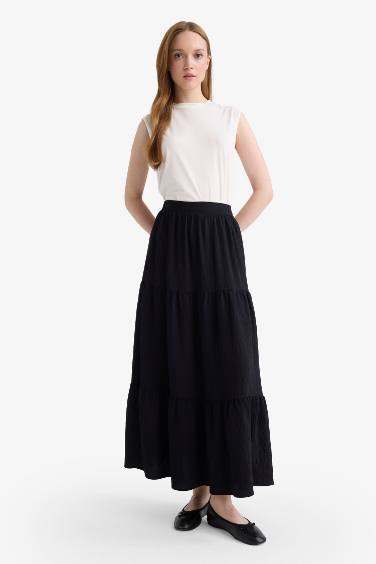A Cut Maxi Skirt