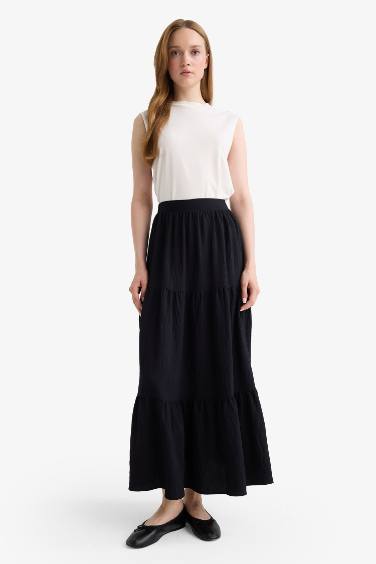 A Cut Maxi Skirt