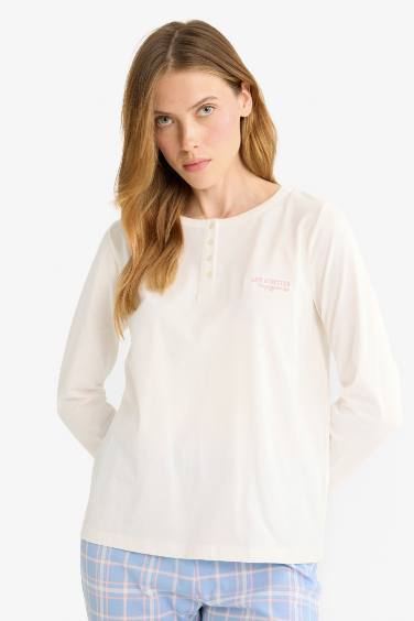 Fall in Love Regular Fit Top Bottoms 2 Piece Pajama Set