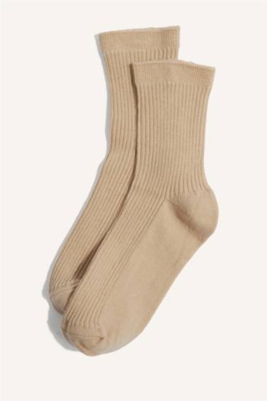 Kız Çocuk 5'li Pamuklu Uzun Çorap