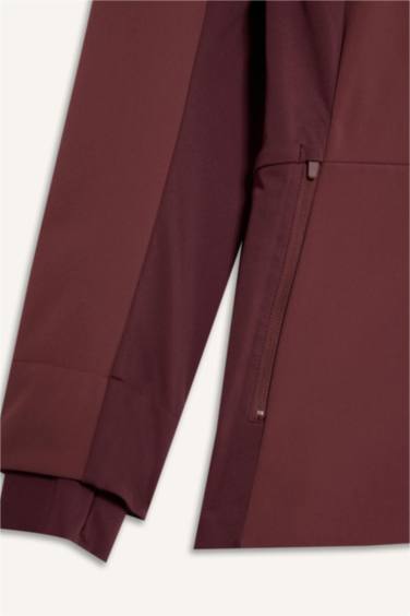 Su İtici Slım Fıt Kapüşonlu Fermuarlı Softshell Mont - Görsel 8