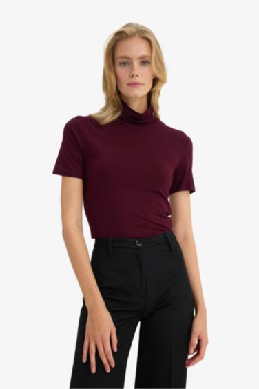 تيشيرت نص ردن سادة سليم فيت بياخة عالية