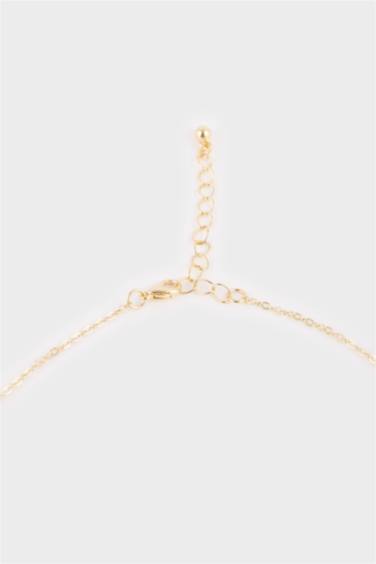 Collier doré pendentif œil pour femme