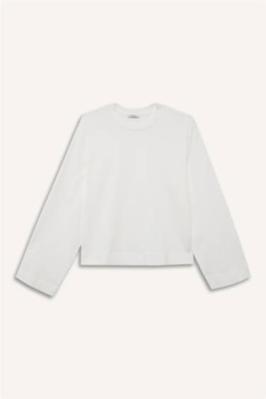 %100 Pamuk Regular Fıt Uzun Kollu Tunik - Görsel 6