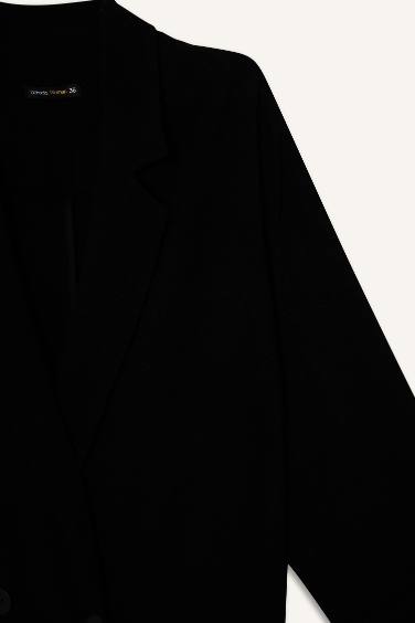 Regular Fit Ceket Yaka Pamuklu Blazer Ceket