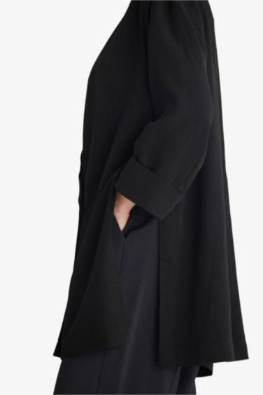 Regular Fit Jacket Collar Cotton Blazer