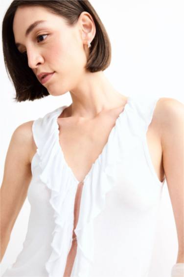 Viscose V-Neck Tank Top