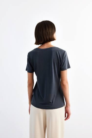 V-Neck Modal Short Sleeve T-Shirt