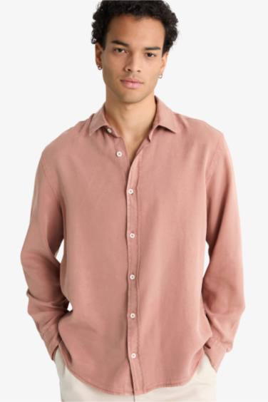 Regular Fit Twill Long Sleeve Shirt