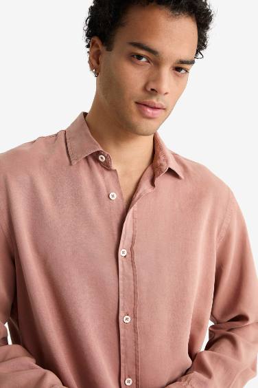 Regular Fit Twill Long Sleeve Shirt