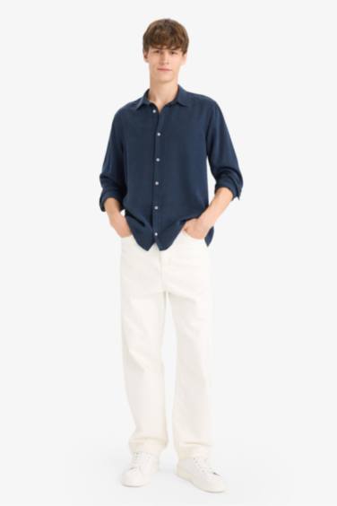 Regular Fit Twill Long Sleeve Shirt