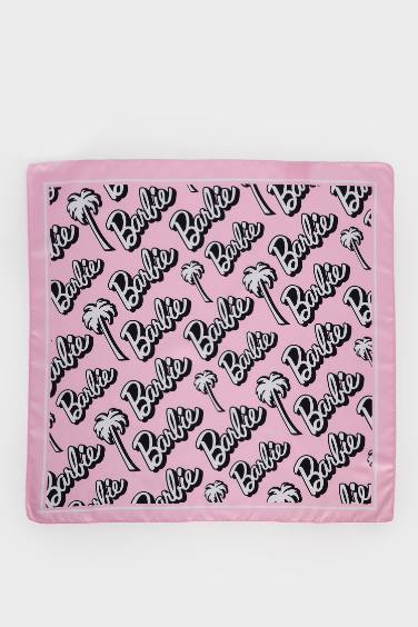 Kız Çocuk Barbie Desenli Dokuma Şal