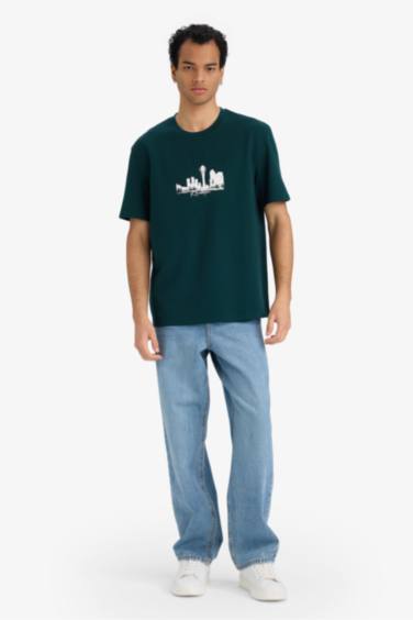 Ауа өткізетін суретті футболка