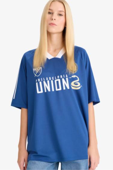 MLS Oversize Geniş Kalıp Sırt Baskılı Kısa Kollu Tişört