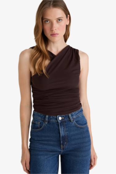 Halter Collar Tank Top
