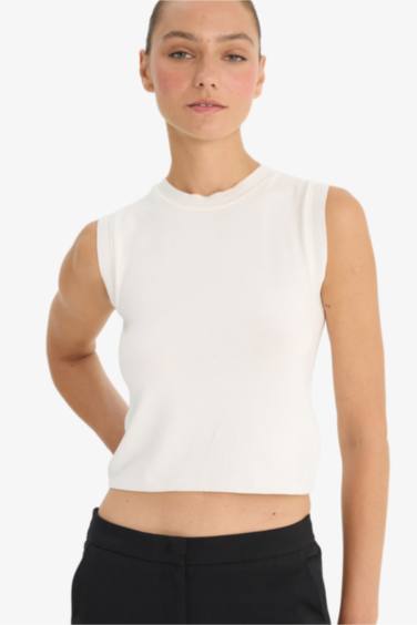 Fitted Bisiklet Yaka Triko Atlet