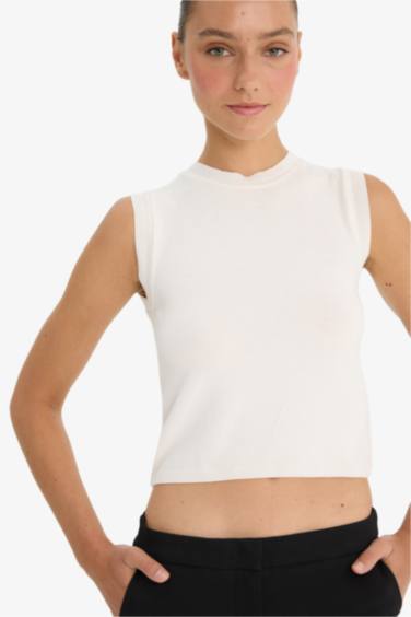 Fitted Bisiklet Yaka Triko Atlet