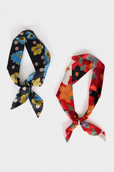 Woman Patterned 2 Piece Scarf