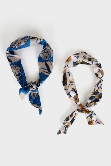 Woman Patterned 2 Piece Scarf