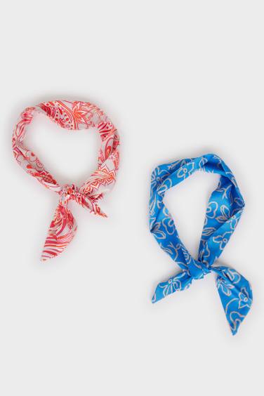 Woman Patterned 2 Piece Scarf