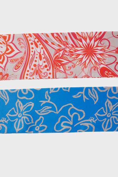 Woman Patterned 2 Piece Scarf