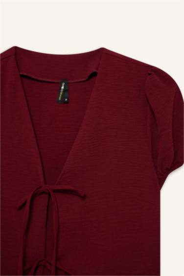 Regular Fit Short Sleeve Blouse