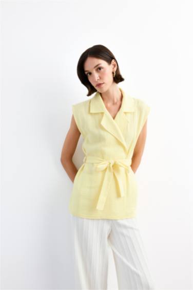 Crew Neck Short Sleeve Blouse