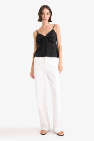 V-Neck Short Sleeve Blouse