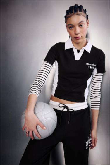 NBA Mıamı Heat Slım Fıt Polo Yaka Polo Tişört