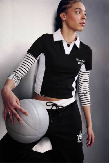 NBA Mıamı Heat Slım Fıt Polo Yaka Polo Tişört - Görsel 3