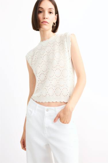 فانيلة تريكو بياخة مستديرة