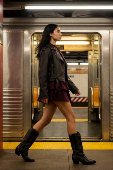 Relax Fıt Suni Deri Mont