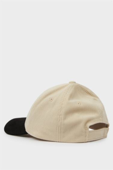 شفقة كاب ولادي مخمل مضلع مطرز