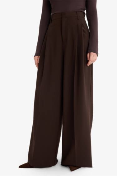 Wide Leg High Waist Long Trousers