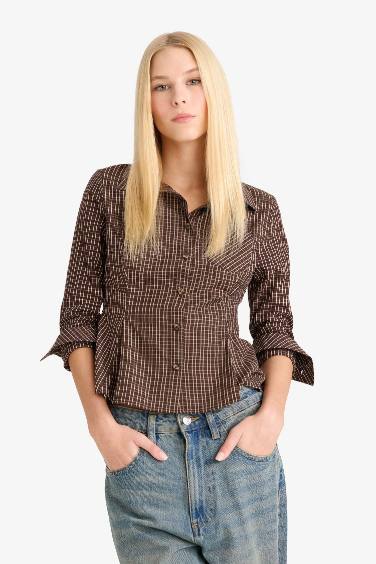 Coool Fitted Poplin Uzun Kollu Gömlek