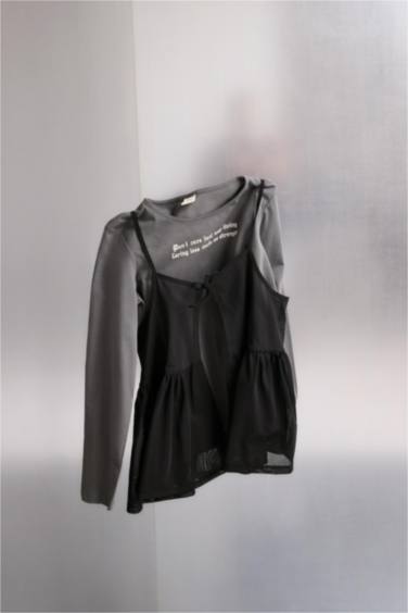 Loose Fit Slogan Long Sleeve T-Shirt