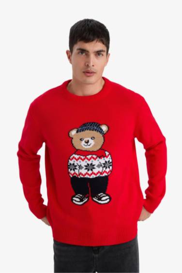 بلوفر تريكو بطبعة كريسماس