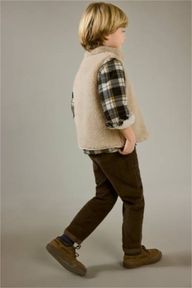 Gilet en peluche zippé pour bébé garçon